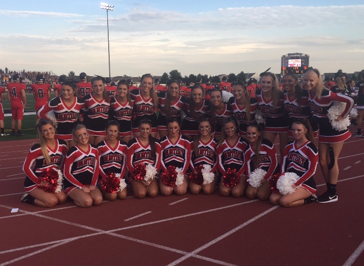Huntley's dancers geared up for their first home game 