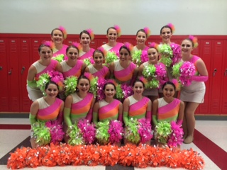 School colors work great for halftime, but the Hornet Danceline reminds us that you better bring creative color work to the competition floor