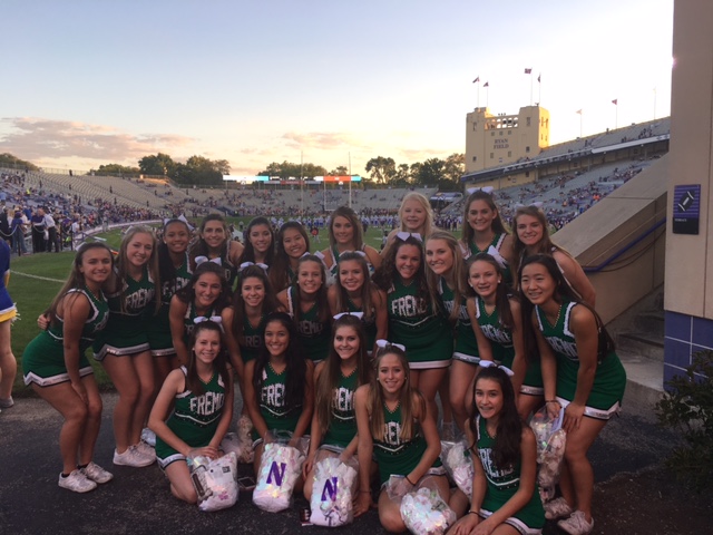 Northwestern's hard to get into, but the Fremd dancers got to perform on a legit Big Ten field
