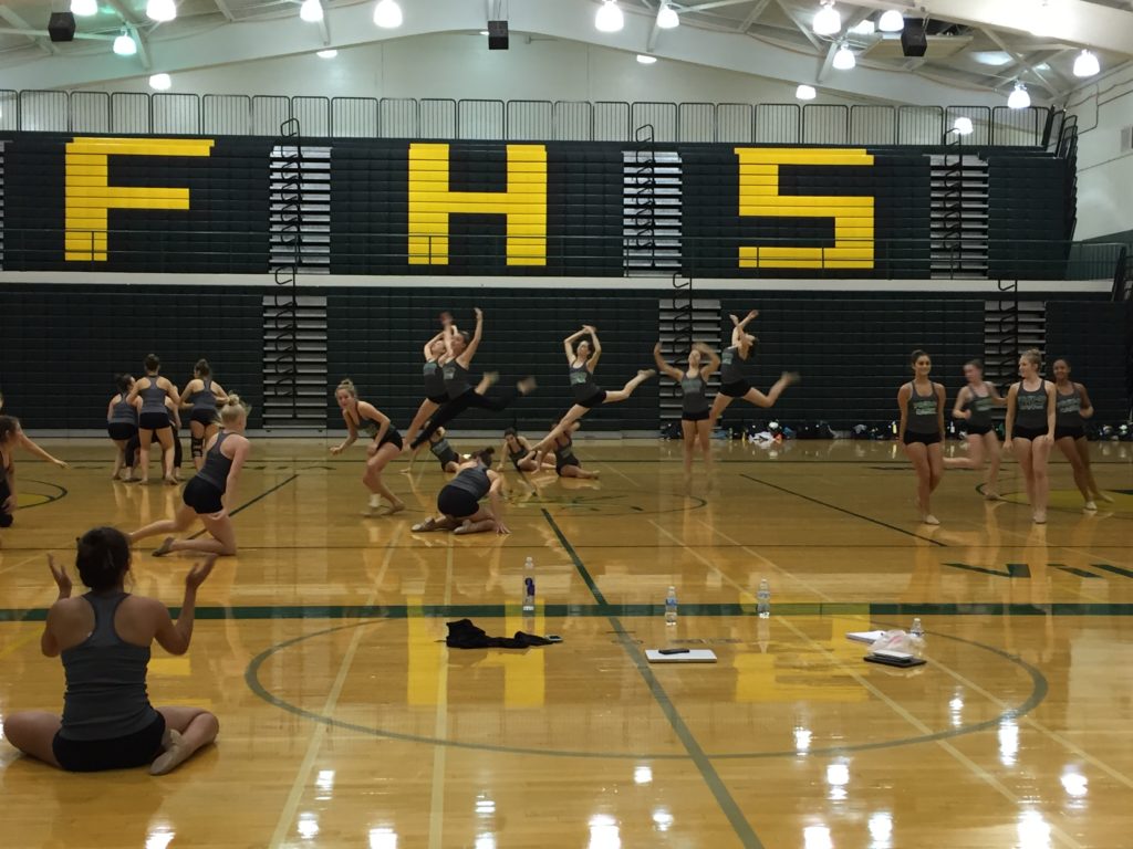 Firebirds are required at tryouts, and they also add some flash to halftime routines